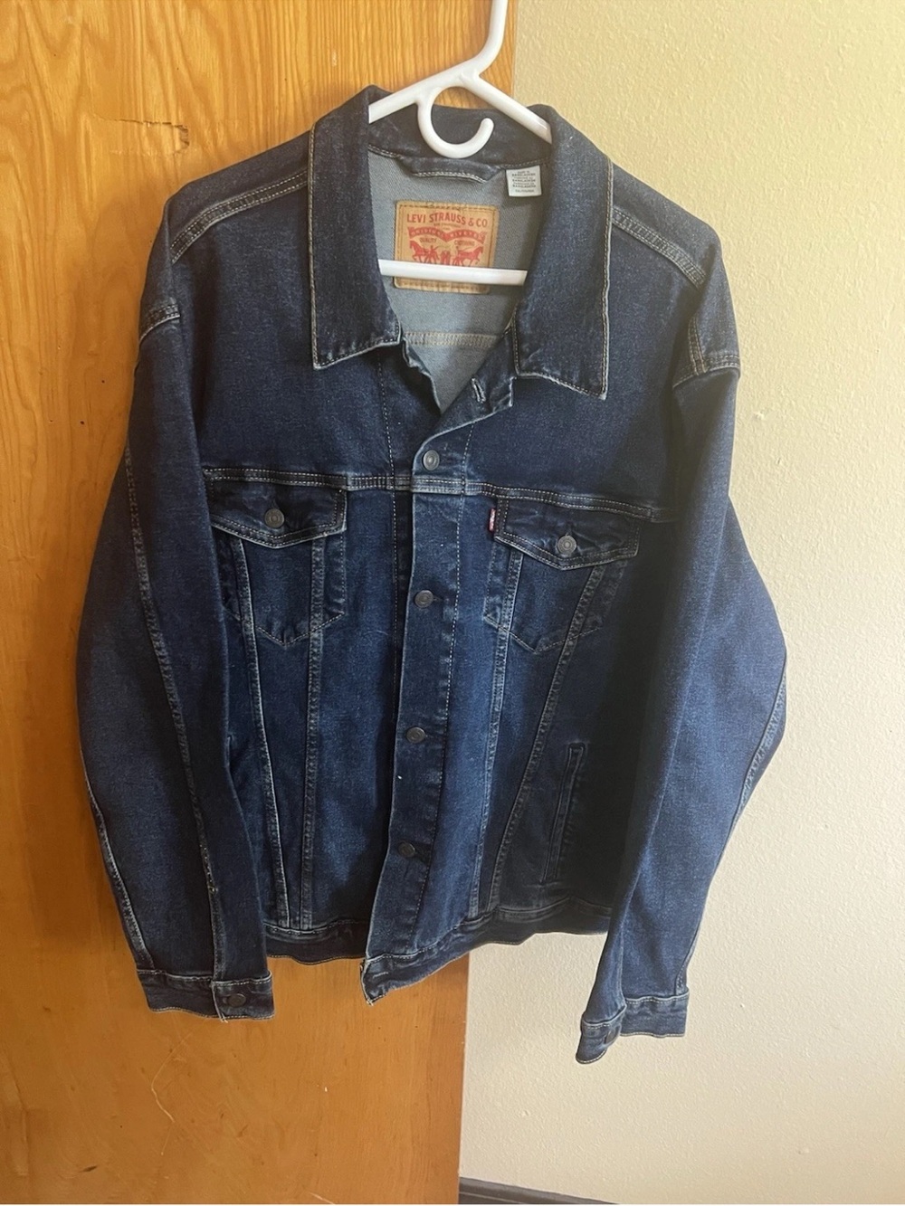 Levi’s 72334-0322 Trucker Jacket XXL Fits XXXL Dark Wash